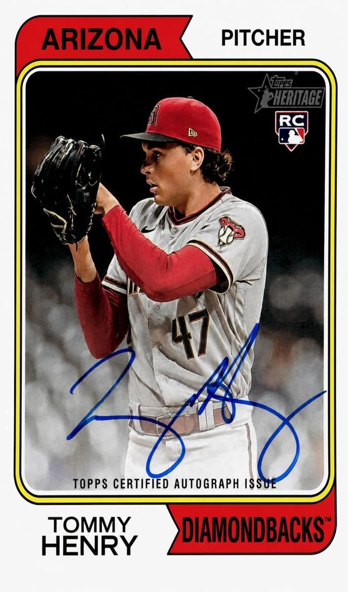 Tommy Henry 2023 topps Topps Heritage