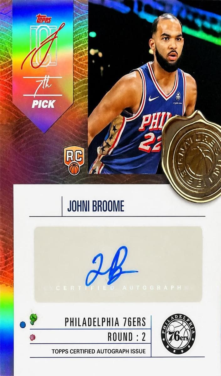 Johni Broome 2025 topps Topps Signature Class
