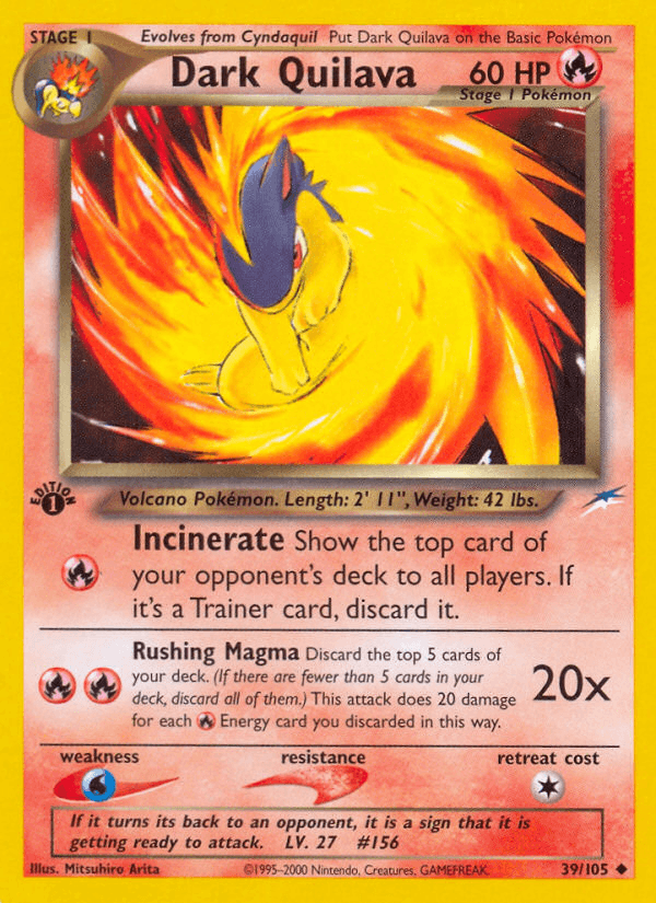 Dark Quilava 2002 Pokemon Neo Destiny