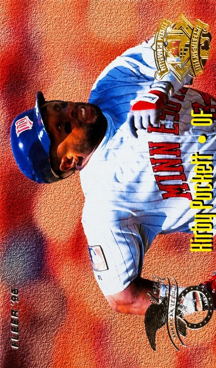 Kirby Puckett / David Justice 1995 fleer Fleer