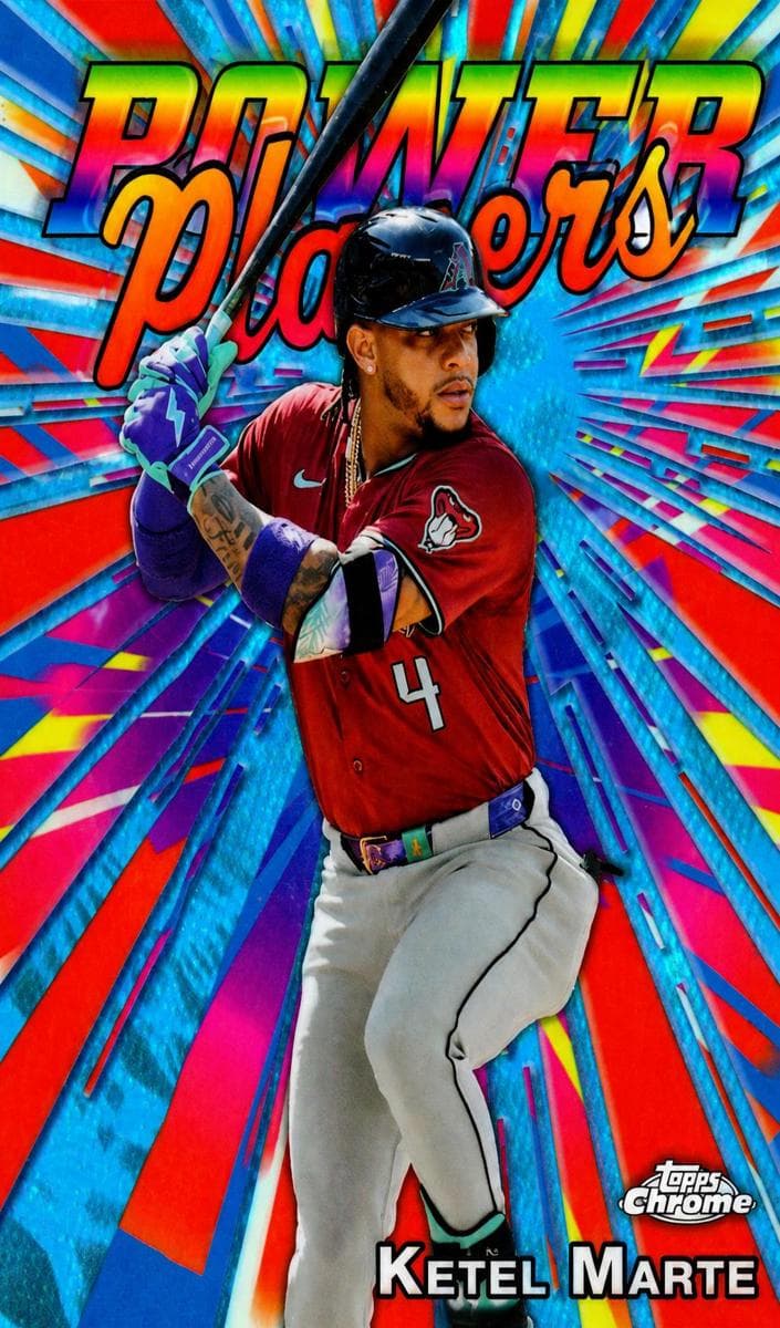 Ketel Marte 2025 topps Topps Chrome Logofractor Edition