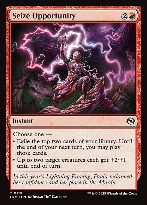 Seize Opportunity 2025 Magic: The Gathering Tarkir: Dragonstorm