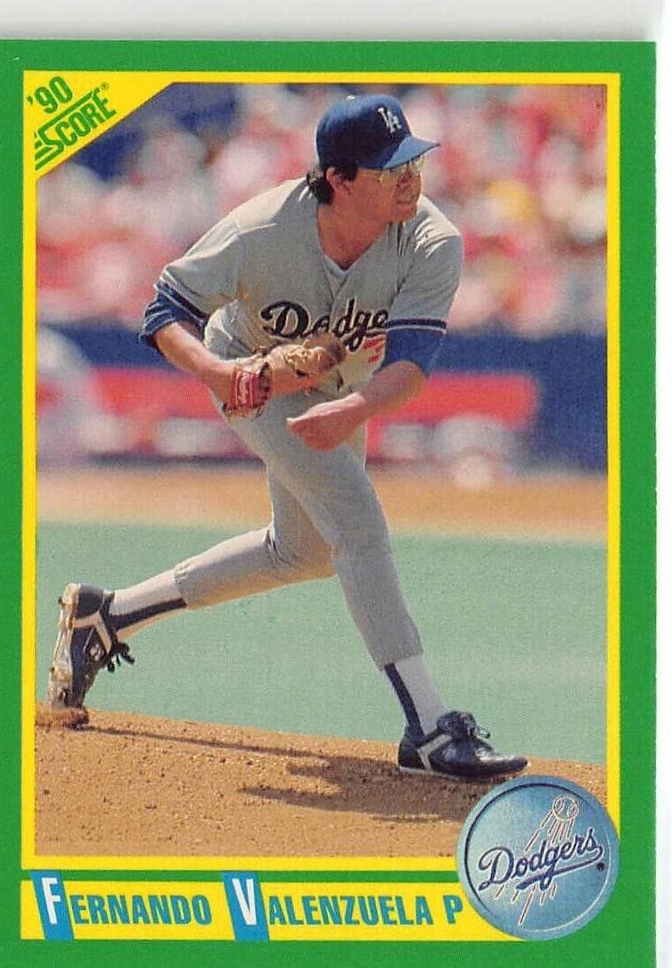 Fernando Valenzuela 1990 panini Score