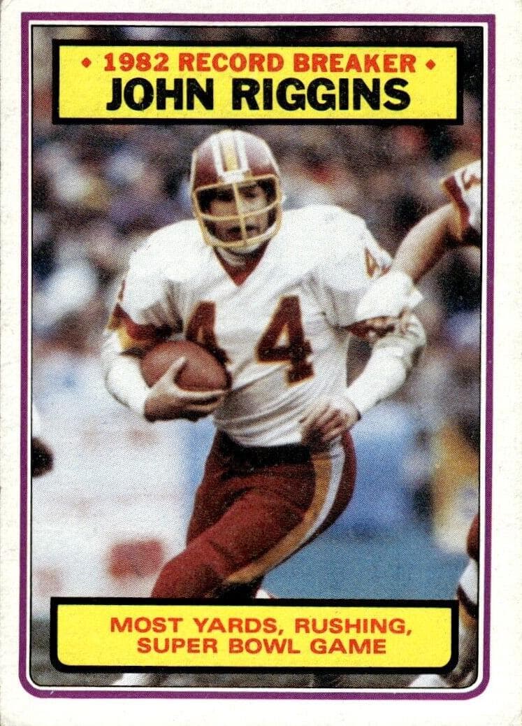 John Riggins 1983 topps Topps