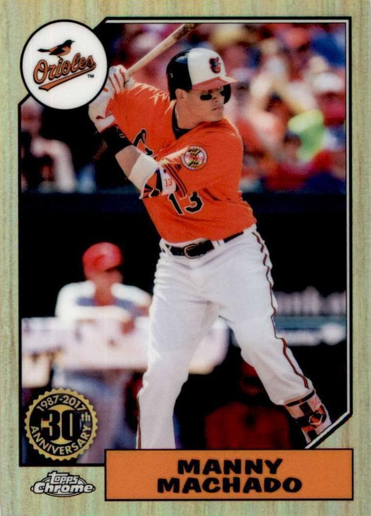 Manny Machado 2017 topps Topps Chrome