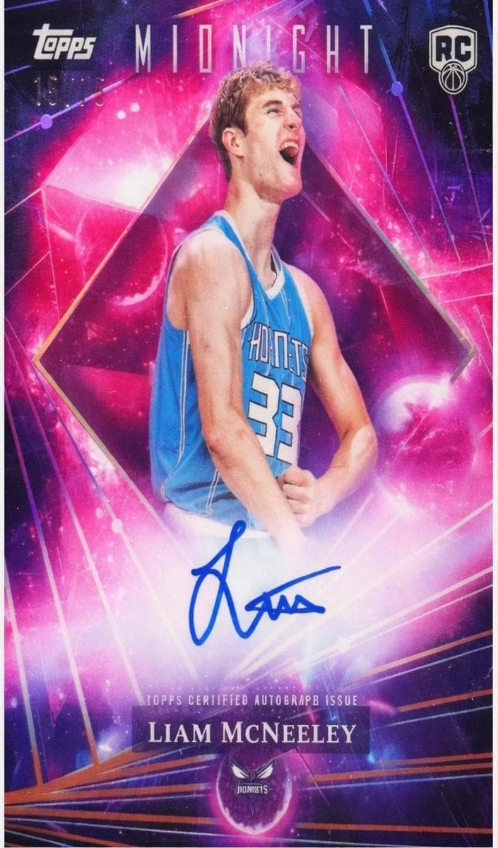 Liam McNeeley 2025 topps Topps Midnight