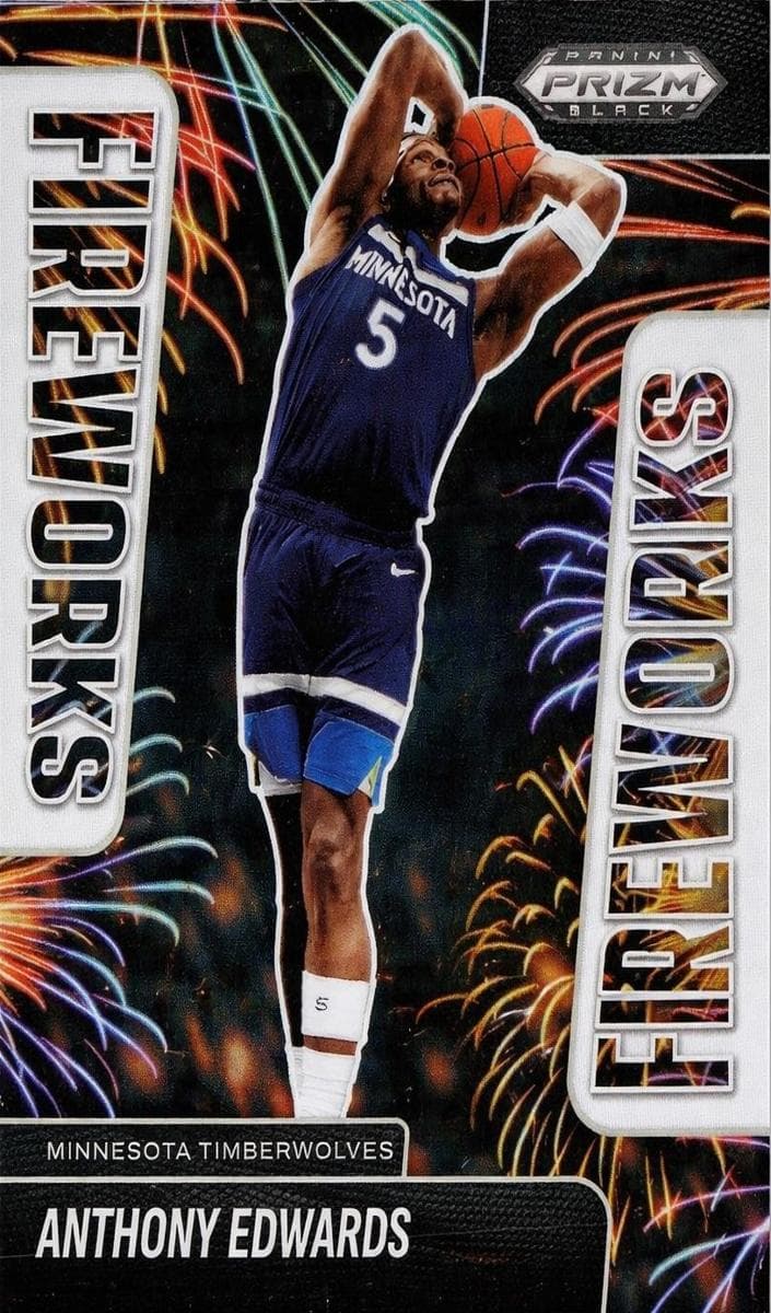 Anthony Edwards 2024 panini Panini Prizm Black