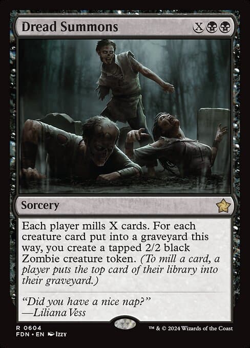 Dread Summons 2025 Magic: The Gathering Aetherdrift Commander