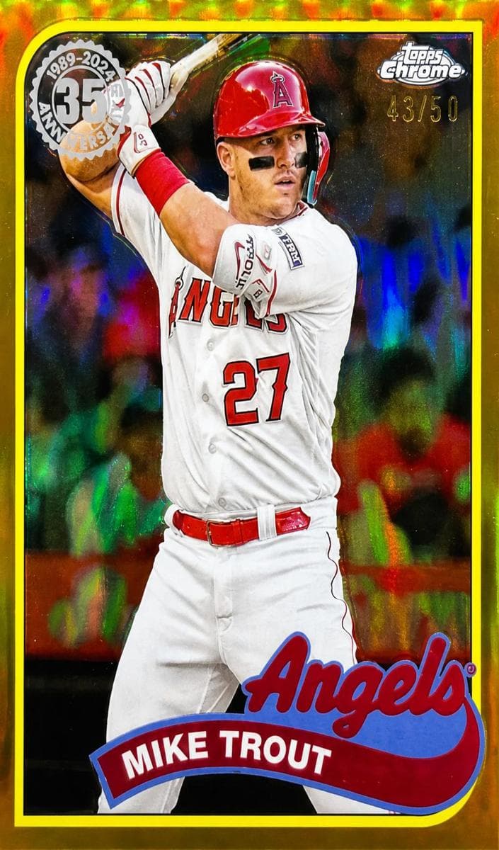 Mike Trout 2024 topps Topps Chrome
