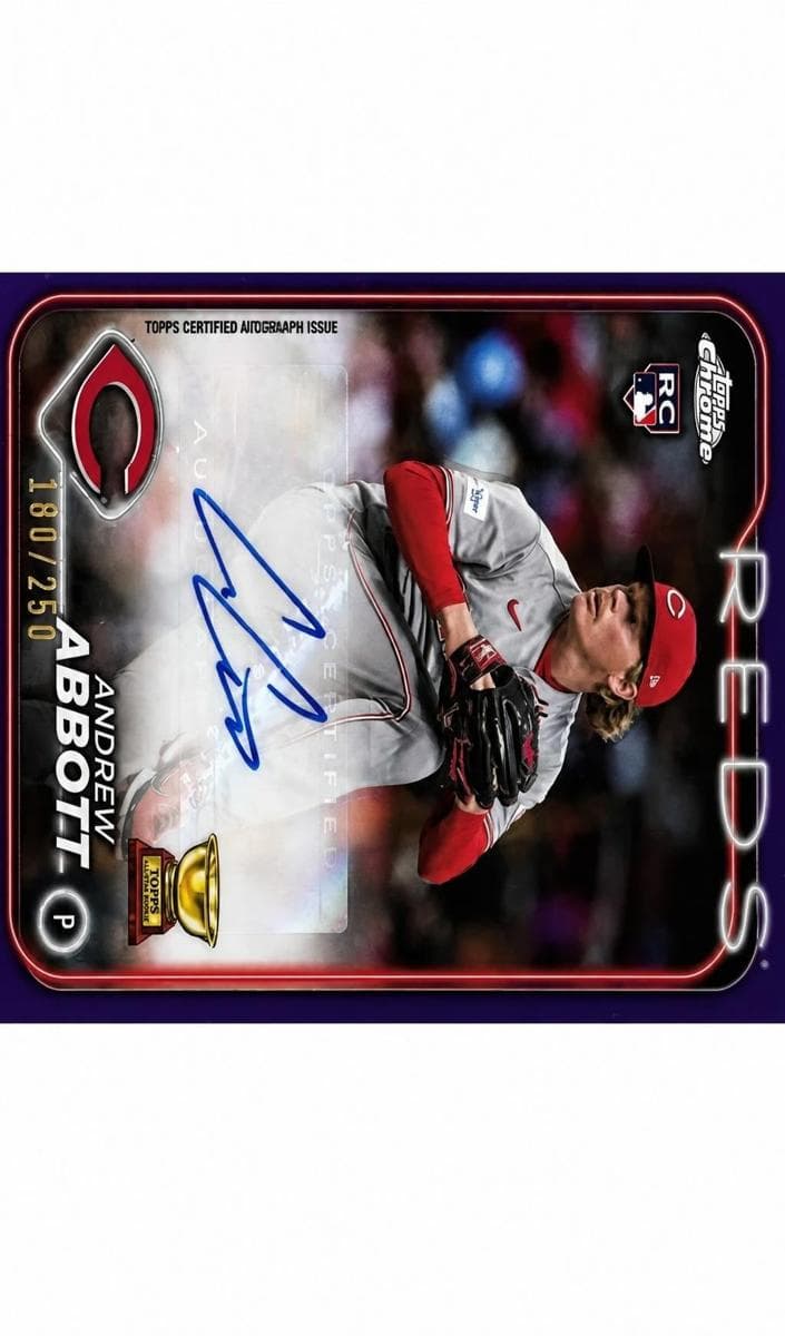 Andrew Abbott 2024 topps Topps Chrome Update