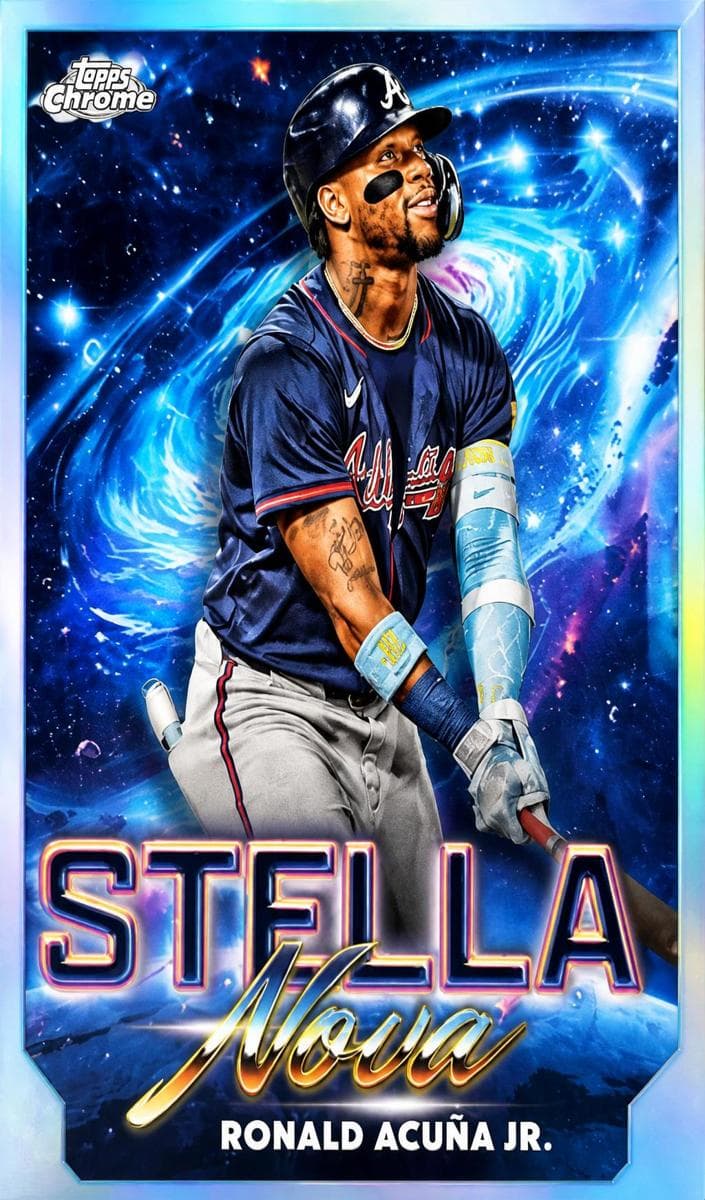 Ronald Acuña Jr. 2025 topps Topps Cosmic Chrome
