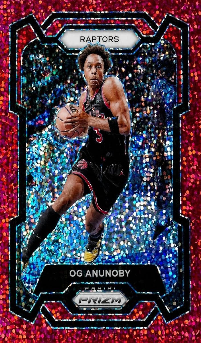 OG Anunoby 2023 panini Prizm Basketball Red Sparkle