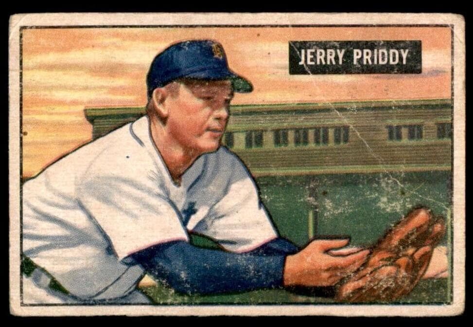 Jerry Priddy 1951 bowman Bowman
