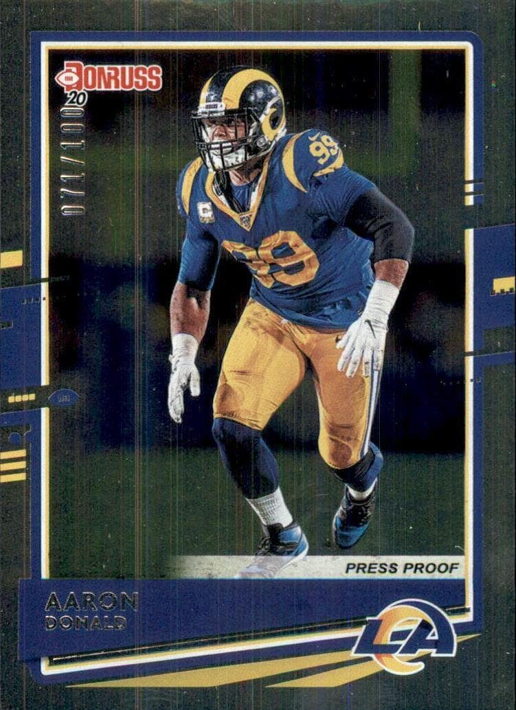 Aaron Donald 2020 panini Panini Plates & Patches