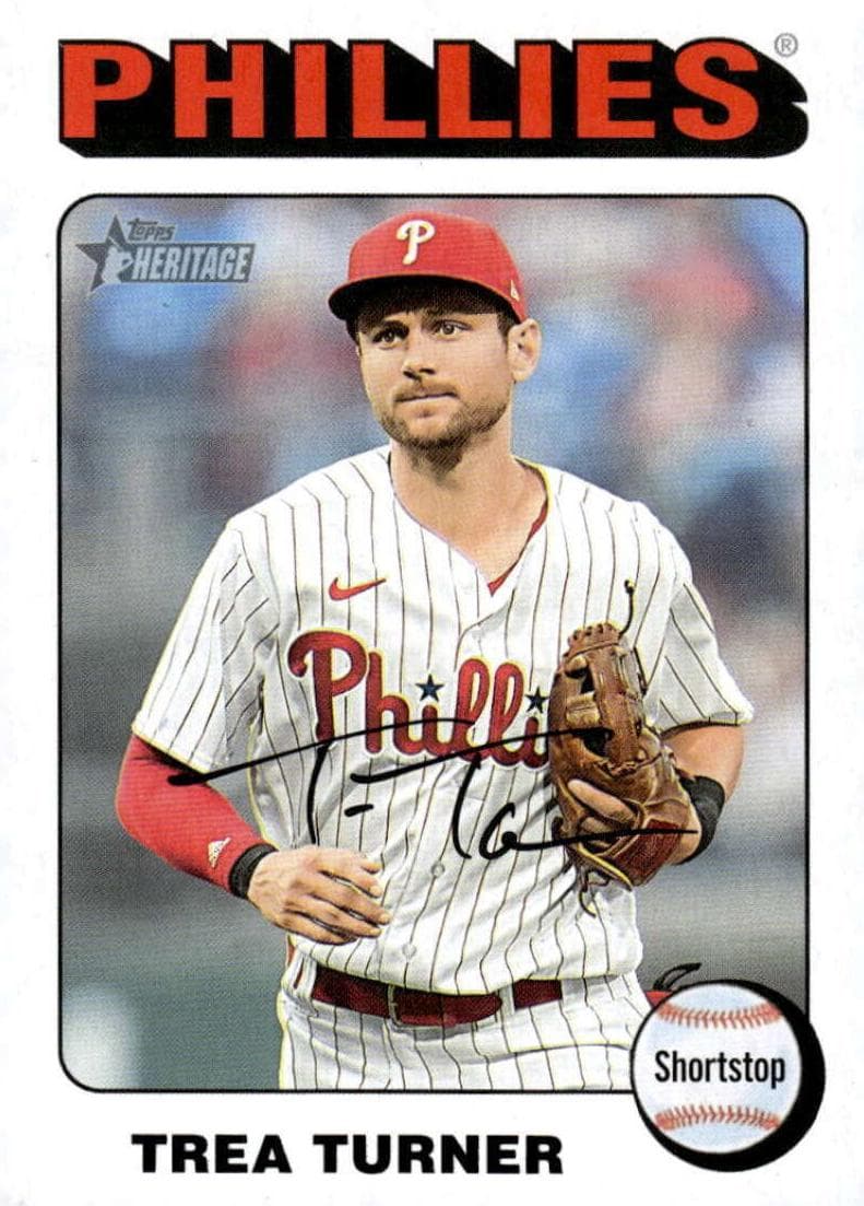Trea Turner 2024 topps Topps Heritage
