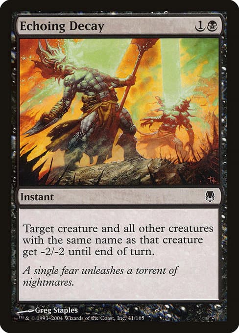 Echoing Decay 2004 Magic: The Gathering Darksteel Foil