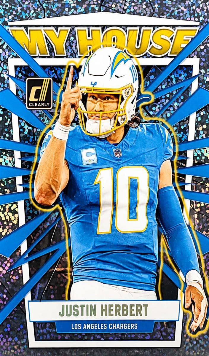 Justin Herbert 2023 panini Clearly Donruss