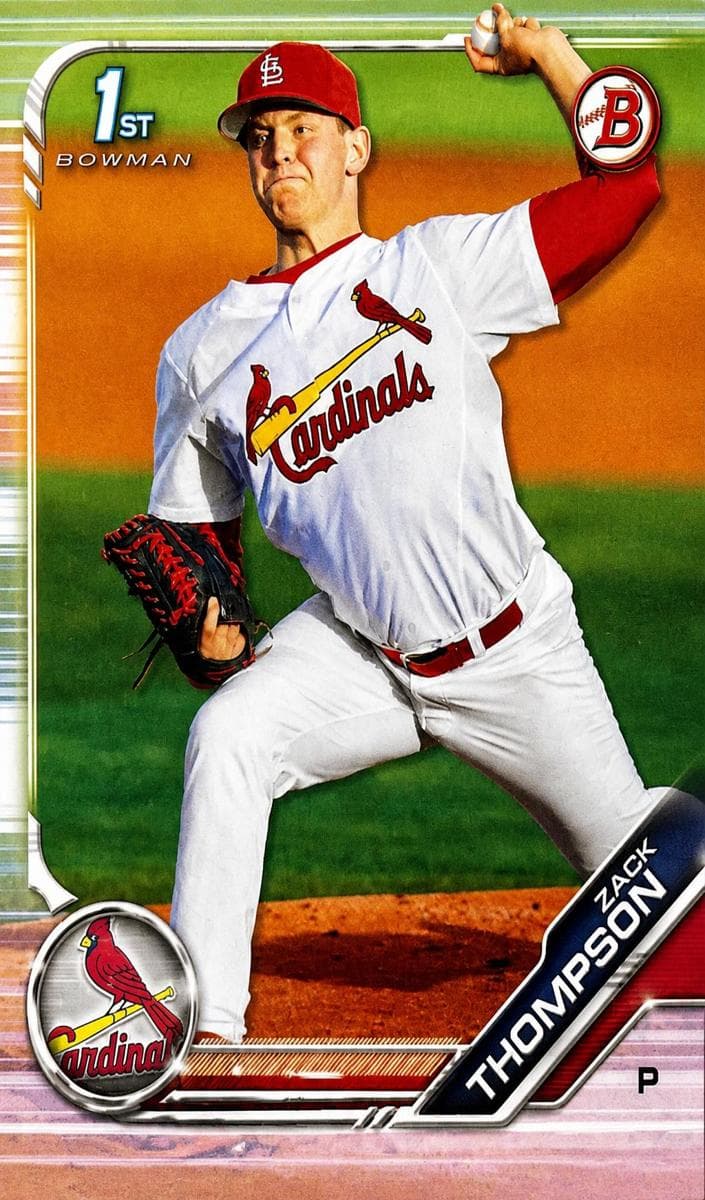Zack Thompson 2019 bowman Bowman Draft