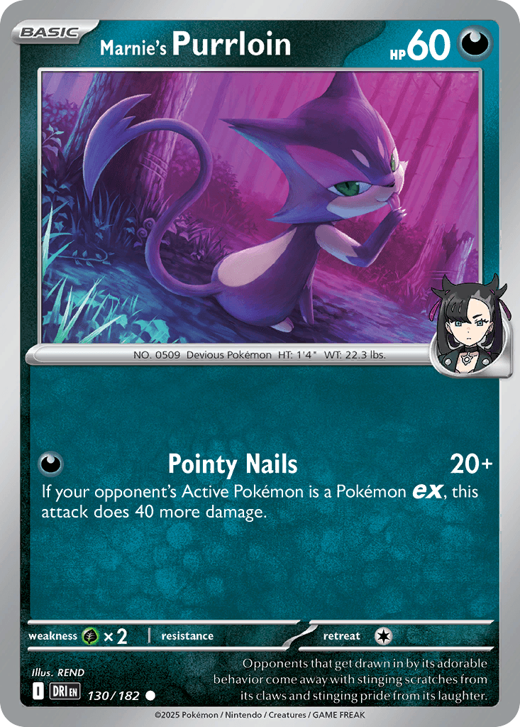 Marnie's Purrloin 2025 Pokemon