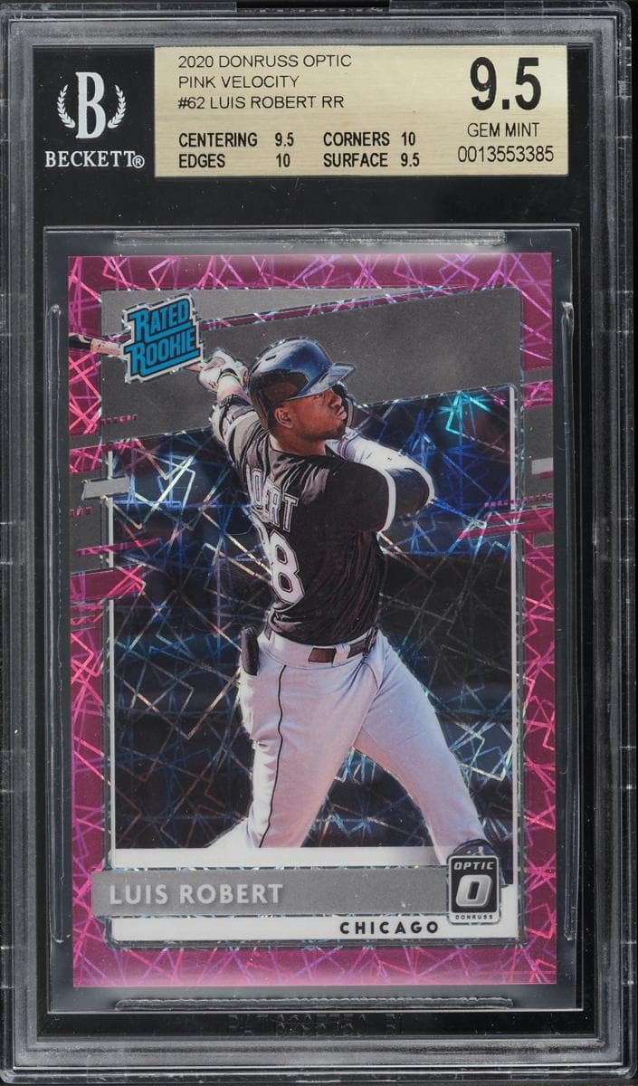 Luis Robert 2020 panini Donruss Optic