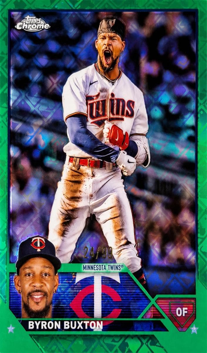 Byron Buxton 2023 topps Topps Chrome Logofractor Edition