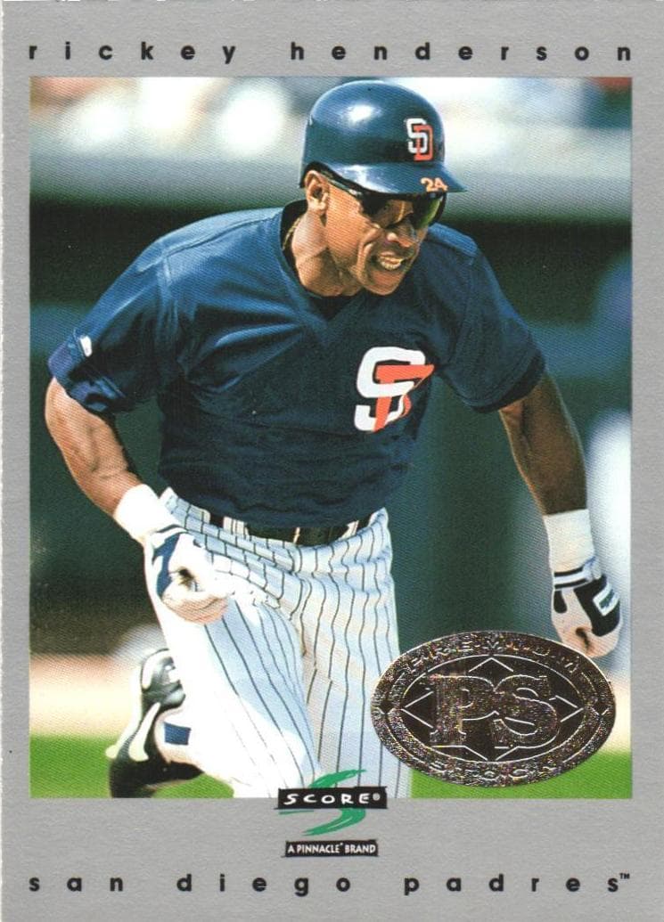 Rickey Henderson 1997 panini Score Premium Stock
