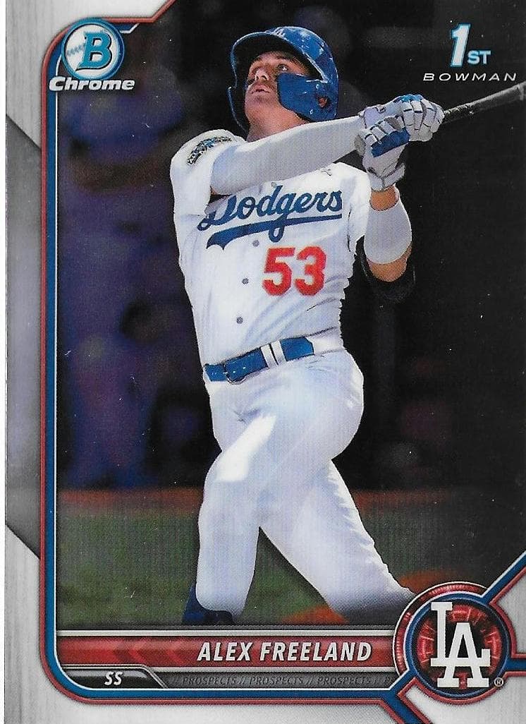 Alex Freeland 2022 bowman Draft Chrome