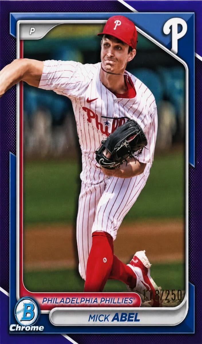 Mick Abel 2024 bowman Bowman Draft Sapphire Edition