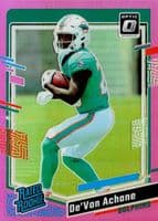 De'Von Achane 2023 panini Donruss Optic