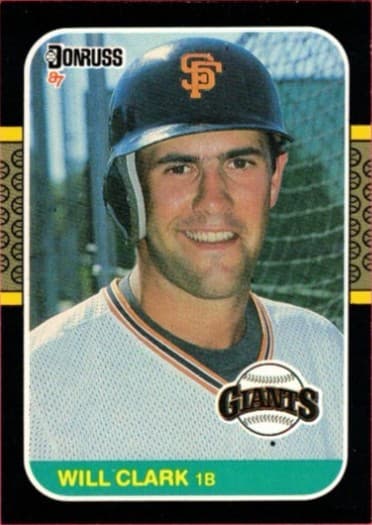 Will Clark Baseball 1987 Donruss
