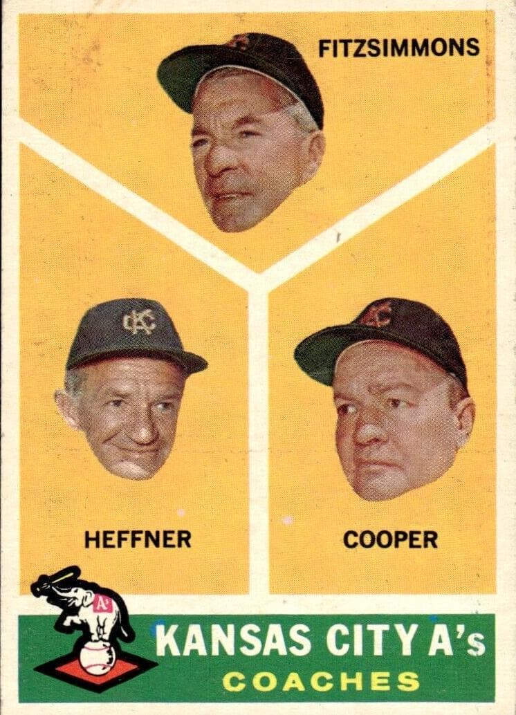 Kansas City A's Coaches (Fred Fitzsimmons / Don Heffner / Walker Cooper) #462