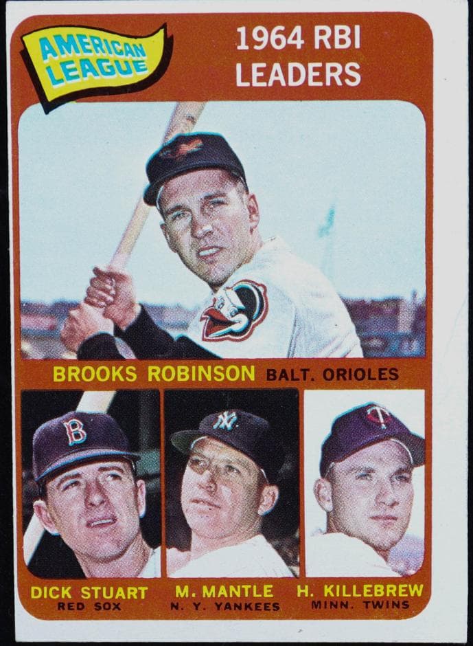 American League 1964 RBI Leaders (Brooks Robinson / Dick Stuart / Mickey Mantle / Harmon Killebrew) #5