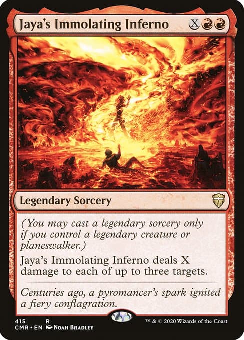 Jaya's Immolating Inferno 2020 Magic: The Gathering Commander Legends