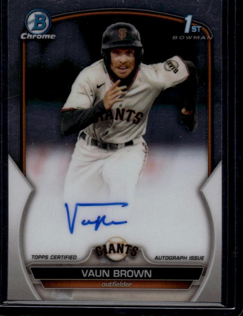 Vaun Brown trading card