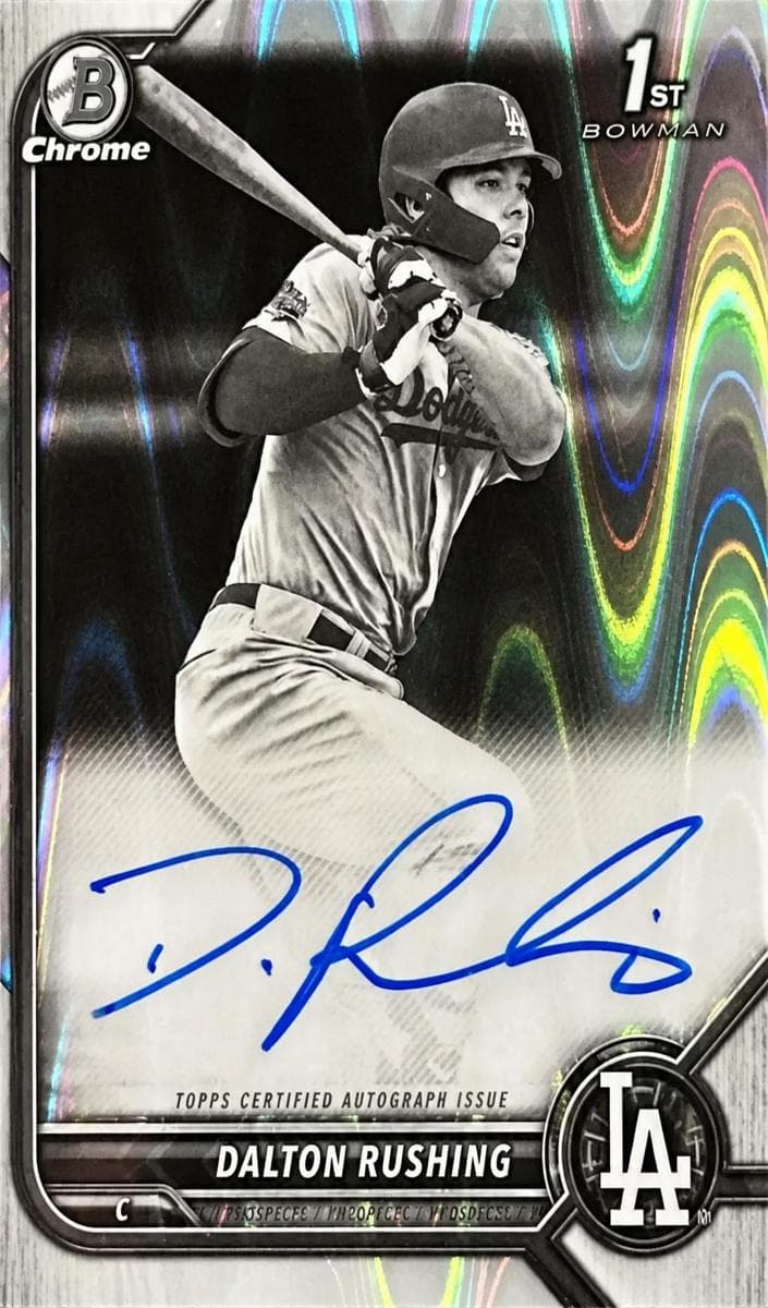Dalton Rushing 2022 bowman Bowman Draft