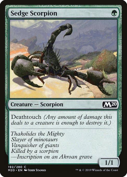 Sedge Scorpion 2019 Magic: The Gathering Core Set 2020