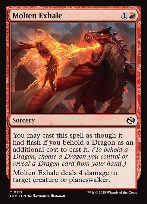 Molten Exhale 2025 Magic: The Gathering Tarkir: Dragonstorm