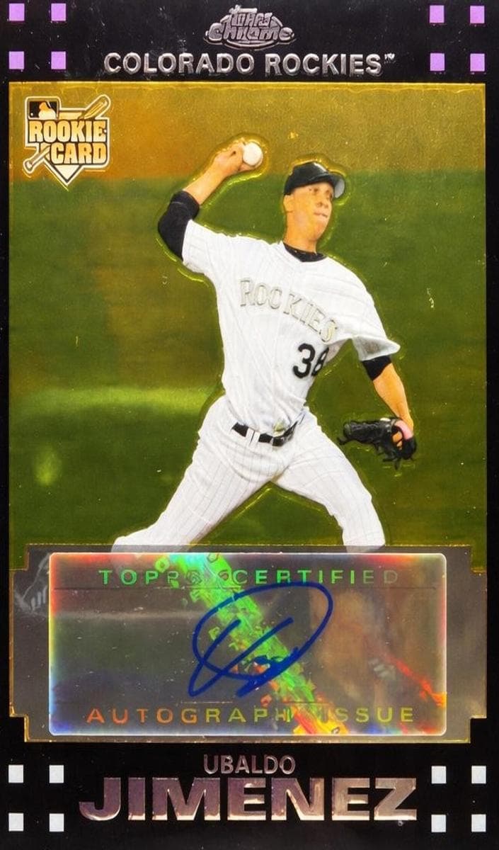 Ubaldo Jimenez 2007 topps Topps Chrome