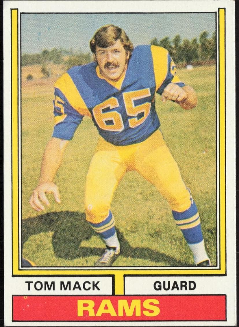 Tom Mack 1974 topps Topps