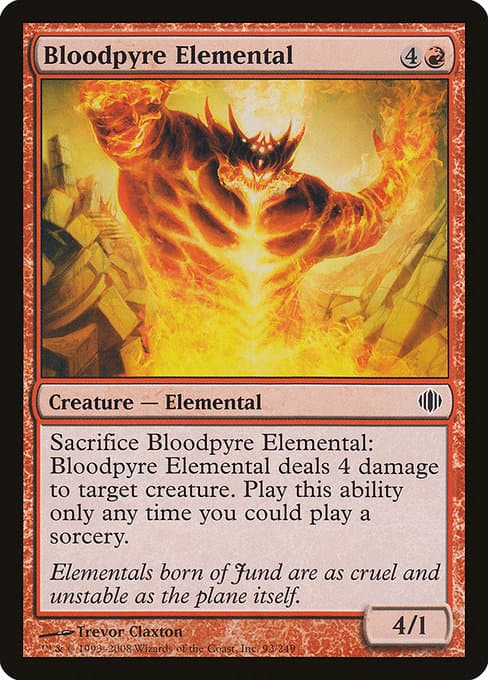 Bloodpyre Elemental 2008 Magic: The Gathering Shards of Alara