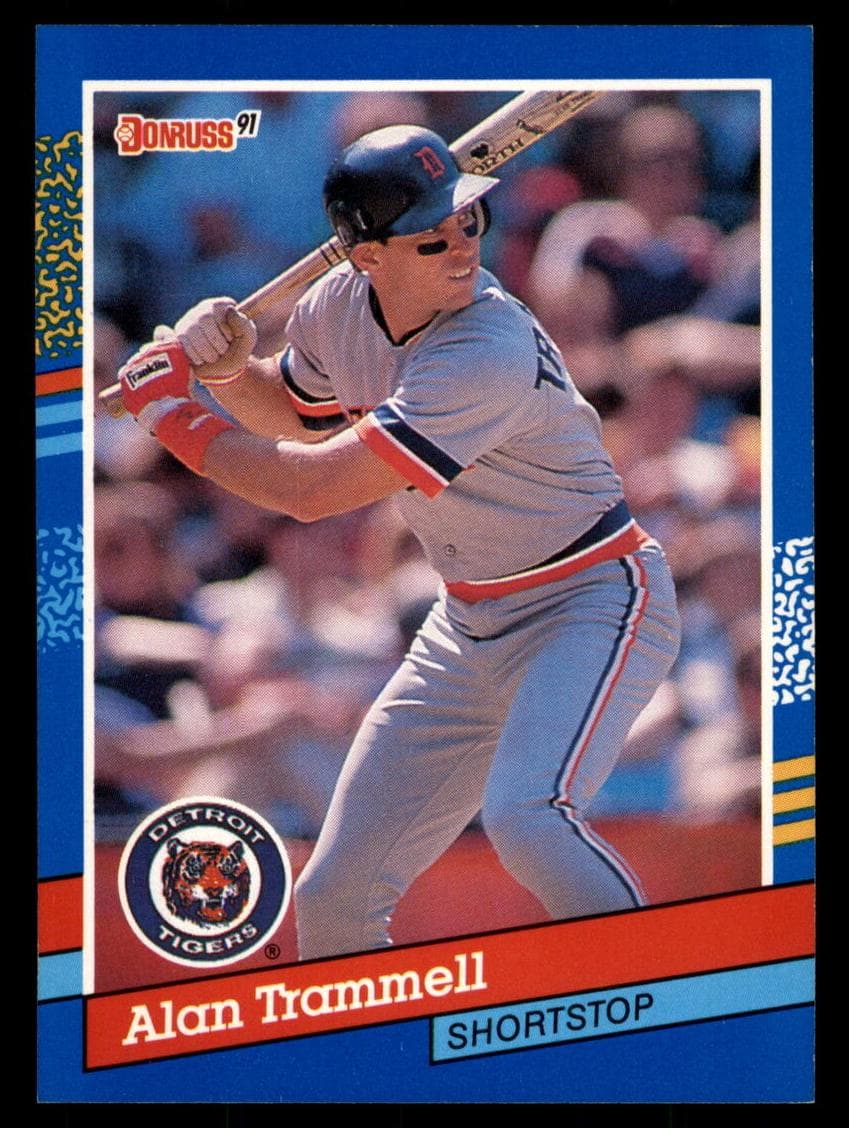 Alan Trammell 1991 panini Donruss