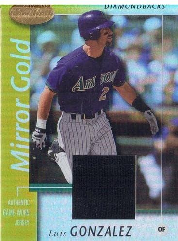 Luis Gonzalez 2002 leaf Certified