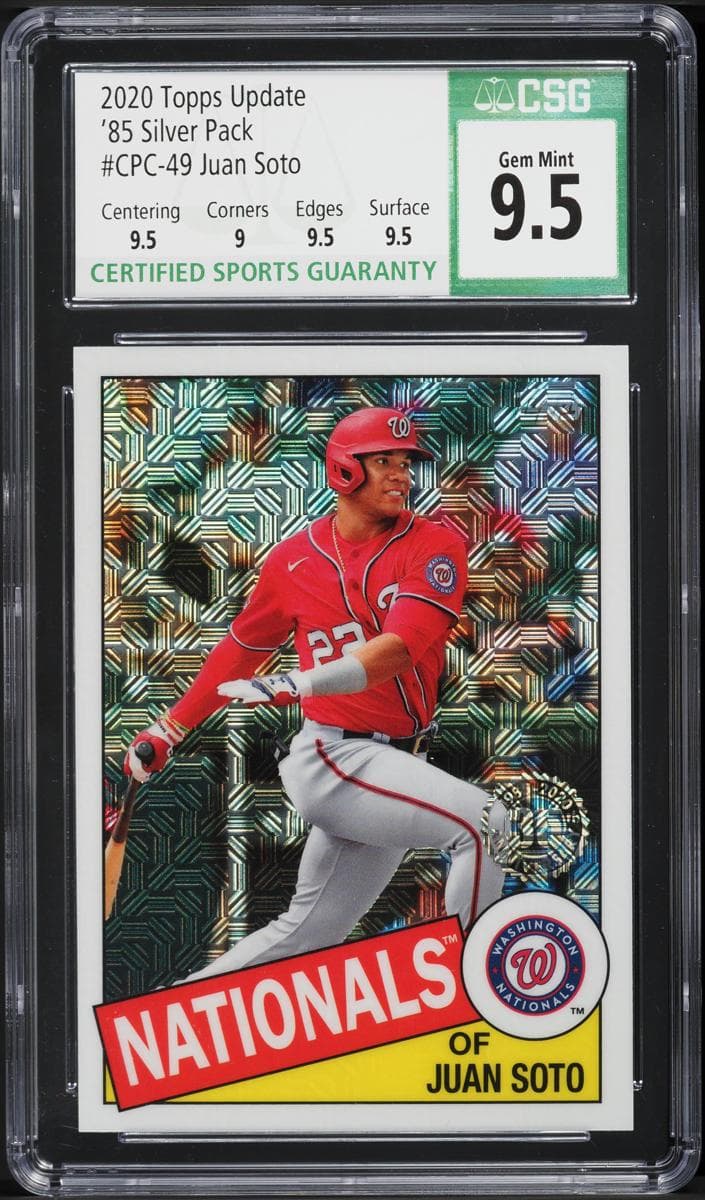 Juan Soto 2020 topps Topps Update