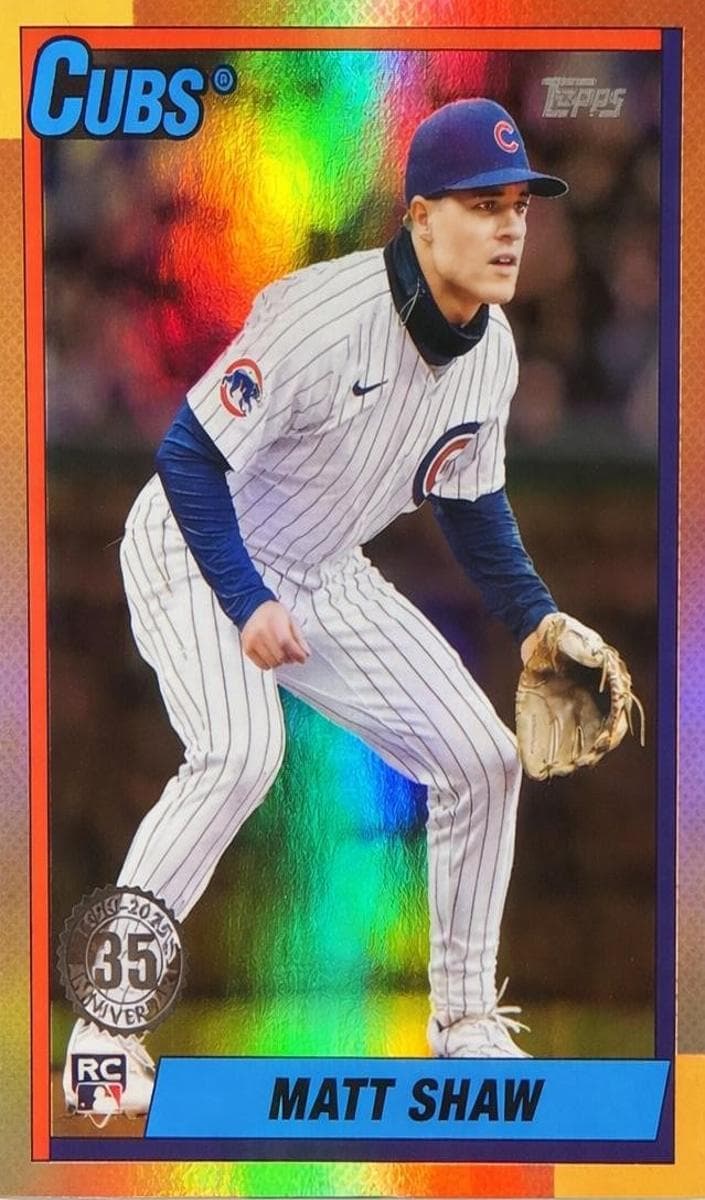 Matt Shaw 2025 topps Update 1990 Topps