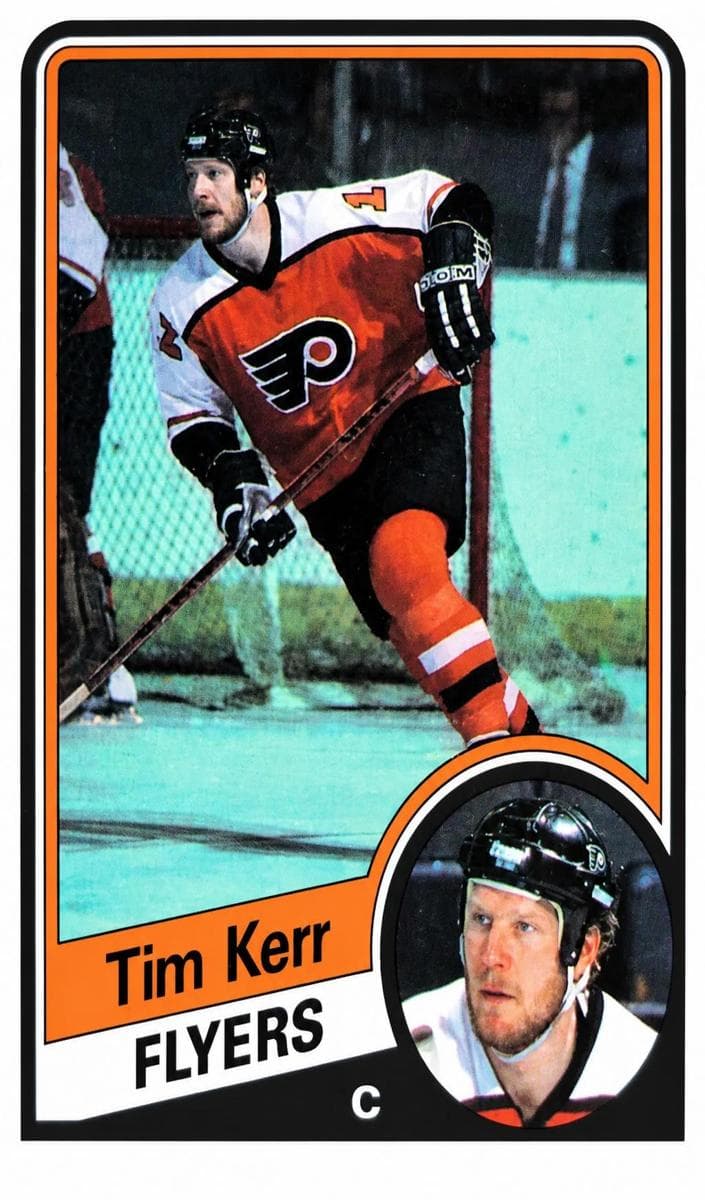Tim Kerr 1984 topps O-Pee-Chee