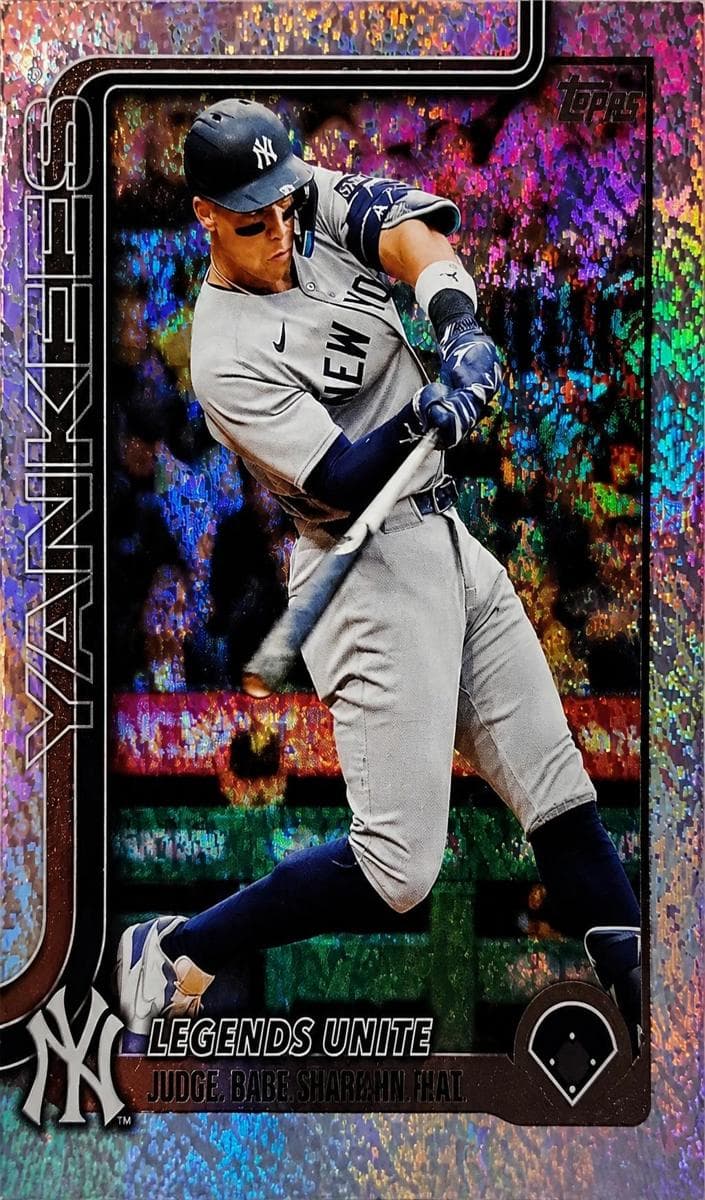 Aaron Judge Season Highlights/Checklist 2025 topps Topps Update
