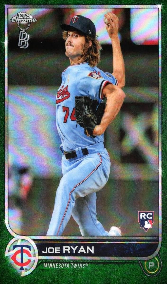 Joe Ryan 2022 topps Topps Chrome Ben Baller Edition