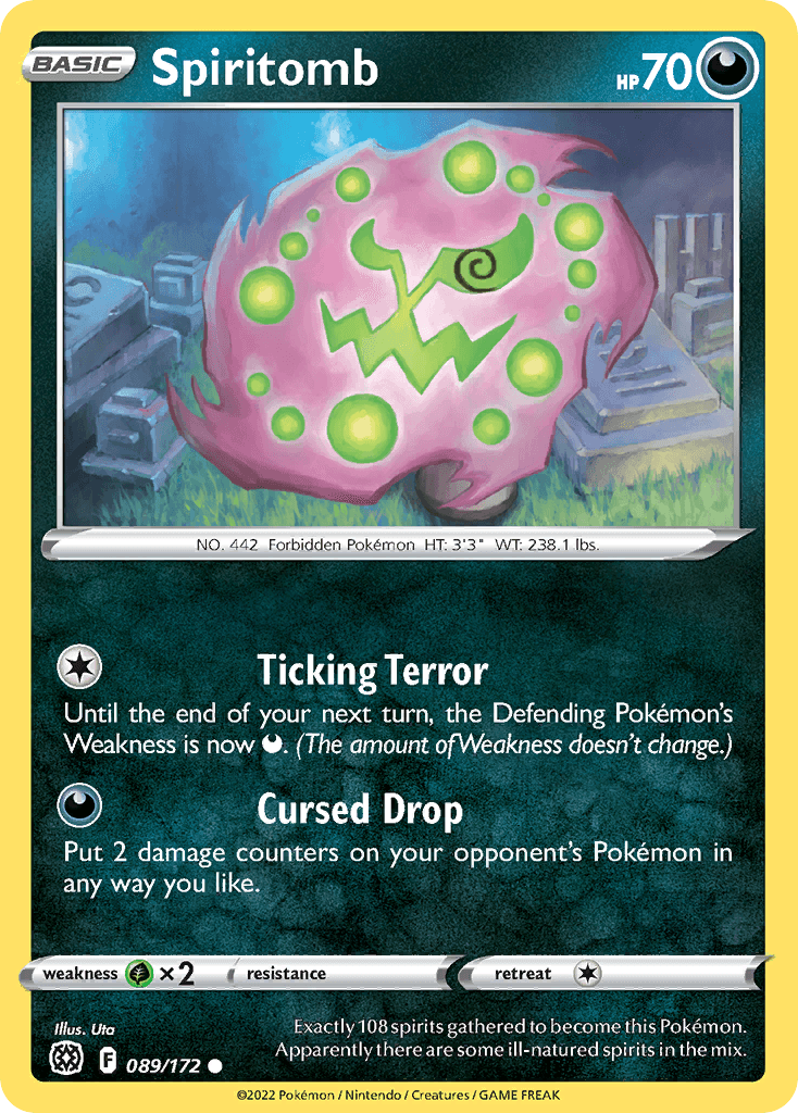 Spiritomb 2022 Pokemon Brilliant Stars Reverse Holo