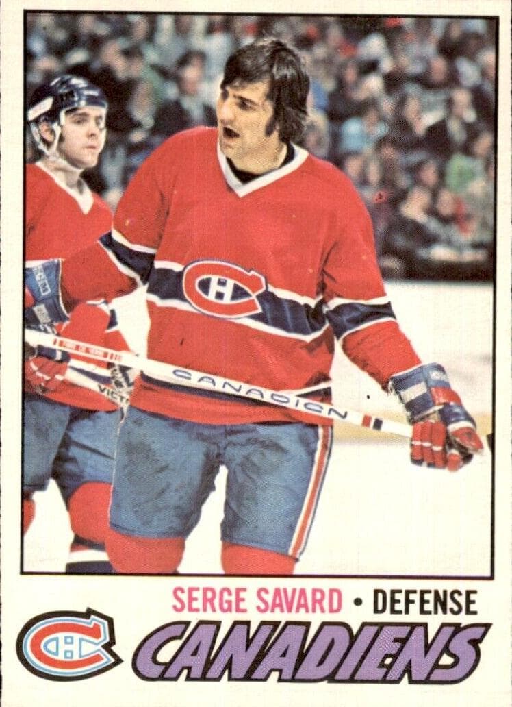 Serge Savard 1977 topps O-Pee-Chee