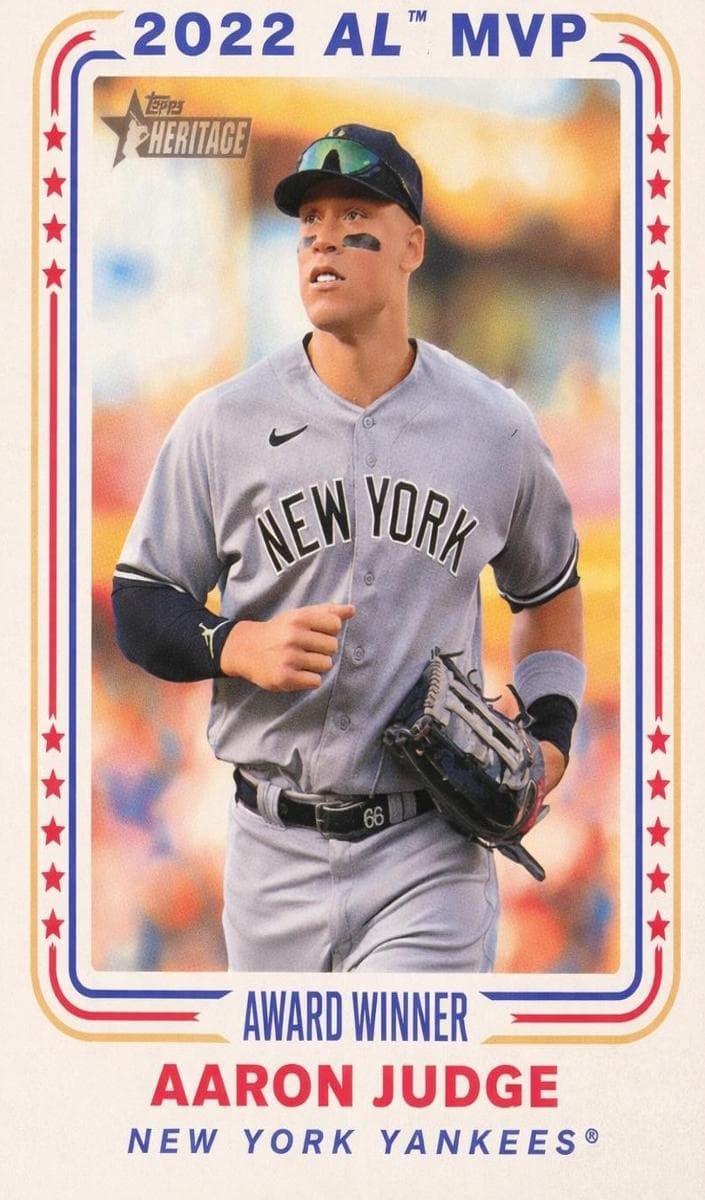 Aaron Judge 2023 topps Topps Heritage